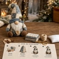 thumbnail image 1 of Patchwork Gnome DIY Sewing Kit,Shipment Fabric Craft Set with Cloth Buttons Filling Instruction,Vintage Country Gnome Plush Making Supplies for Adult Handmade Halloween Home Decor, 1 of 7