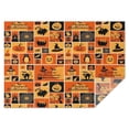 thumbnail image 1 of Patchwork Halloween Pattern Rectangle Tablecloth 60"x84",Waterproof Polyester Rectangle Table Cloth, Wipeable Spillproof Polyester Tablecloth for Dining, Camping, Indoor and Outdoor, 1 of 5