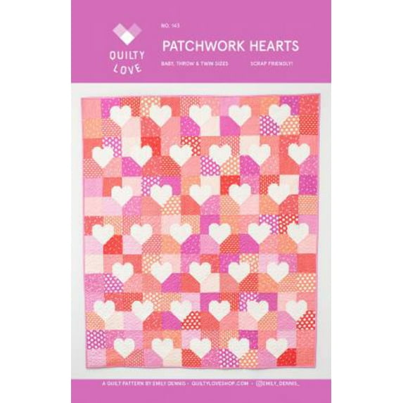 Patchwork Hearts Quilt Pattern