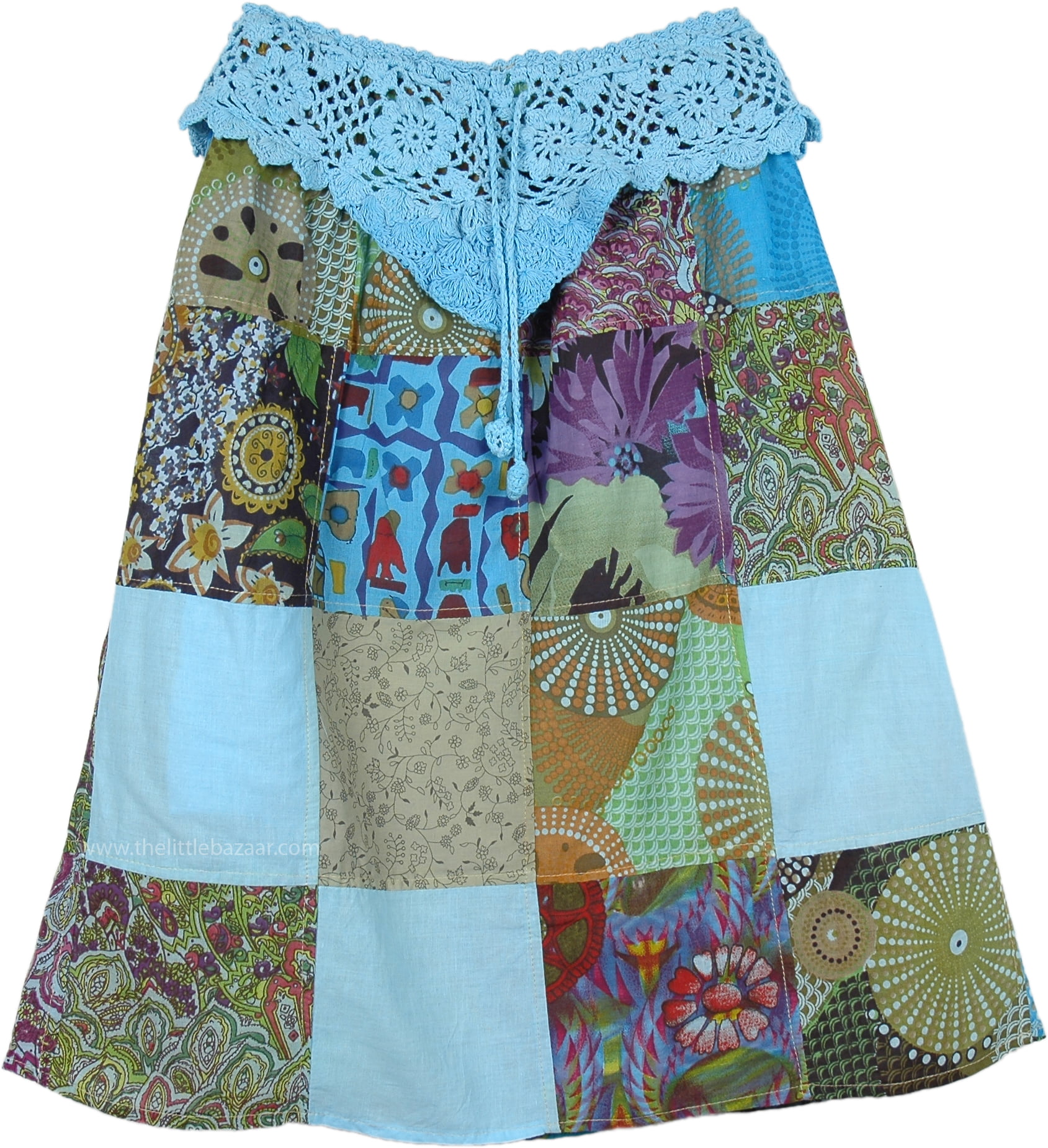 Summer Days Solid Crop Top & Split Thigh Twist Slit Skirt Set M