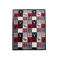 thumbnail image 1 of Patchwork Lodge Silk Touch Sherpa Throw Blanket, 1 of 1