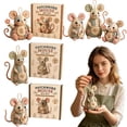thumbnail image 1 of Patchwork Mouse DIY Set, Beginner Sewing Kit, Pre-Cut Fabric Handmade Stuffed Mouse Ornament, Vintage Plaid Craft Project, Creative DIY Activity Kit for Kids Adults Craft Lovers & Handmade Gift, 1 of 5