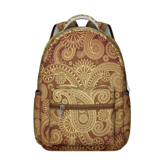 Patchwork Paisley Backpack – Eclectic Paisley Gift for Unique Style, Waterproof Bookbag with Mixed Patterns, One-of-a-Kind Design