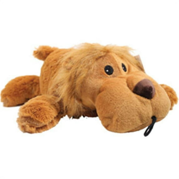 Patchwork Pet 330019 Toughy Wuffy Lion Toy 15 In., Tan