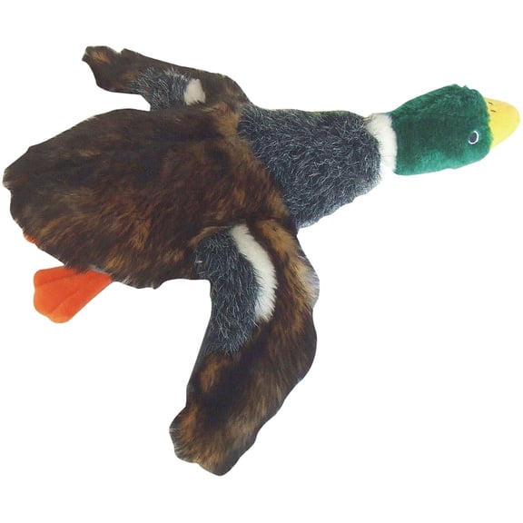 Patchwork Pet Mallard Duck Squeak Toy for Dogs, 17-Inch
