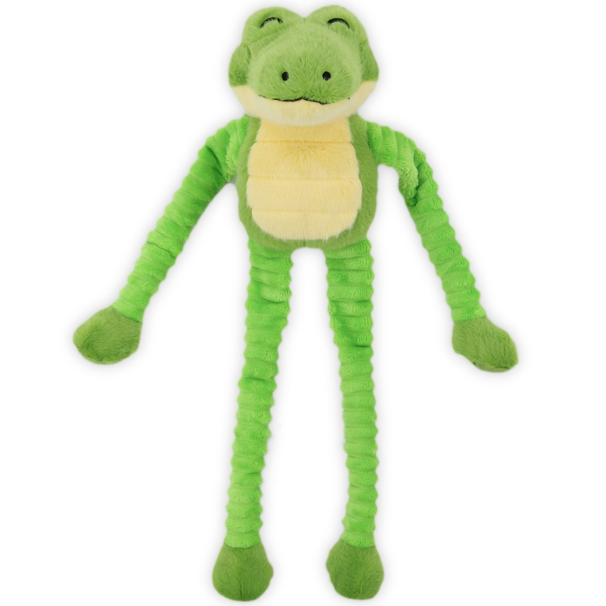 Patchwork Pet: Muttley Series - Alan Alligator - 24" Plush Dog Toy, Floppy Limbs Green Animal, Squeakers, Reinforced Fabric, Carry-Snuggle-Chew-Play