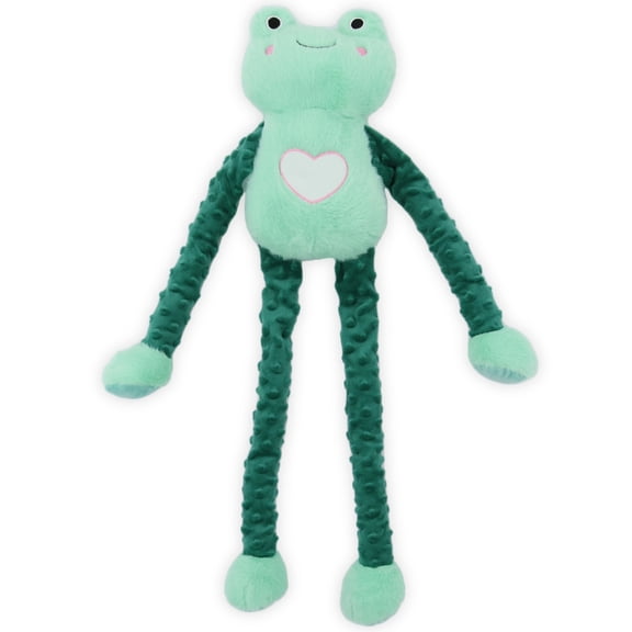 Patchwork Pet: Muttley Series - Fiona Frog - 24" Plush Dog Toy, Floppy Limbs Green Animal, Squeakers, Reinforced Fabric, Grab-Carry-Snuggle-Chew