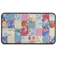 thumbnail image 1 of Patchwork Pioneer Flower Door Rugs,Washable Non Slip Door Mats Indoor,Decorative Door Mats,Entry Mat Indoor for Entrance,Bedroom,Kitchen,Bathroom,30"x17", 1 of 6