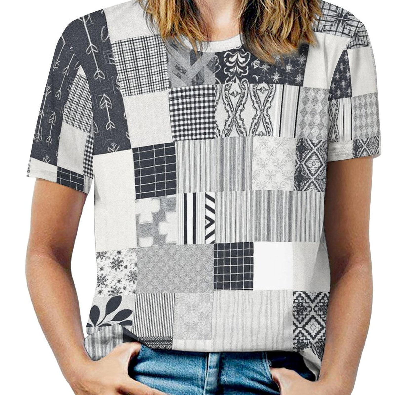 Tee shirt patchwork