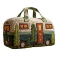 thumbnail image 1 of Patchwork Print Travel Weekender Bag Large Capacity Shoulder Duffel Tote for Women Weekend Getaway, 1 of 8