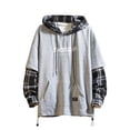 thumbnail image 1 of Patchwork Pullover Hoodie Mens Contrast Color Hoodies Men, 1 of 6
