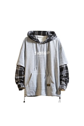Patchwork Pullover Hoodie Mens Contrast Color Hoodies Men