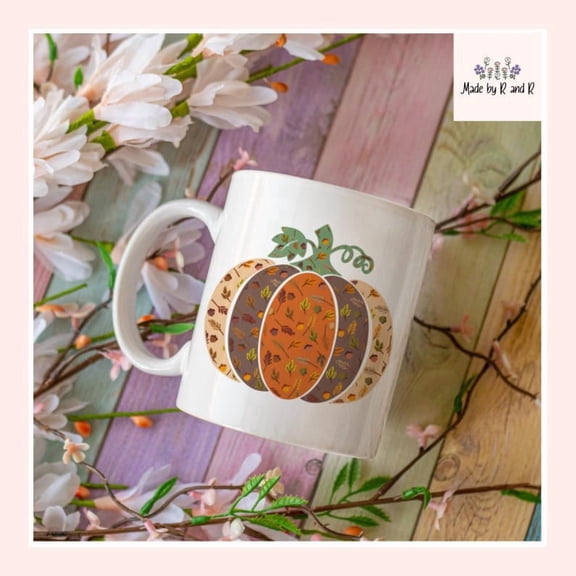 Patchwork Pumpkin Mug From Made By R And R