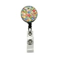 thumbnail image 1 of Patchwork Quilt Country Sewing Quilter Retractable Reel ID Badge Key Card Name Tag Holder with Clip, 1 of 7