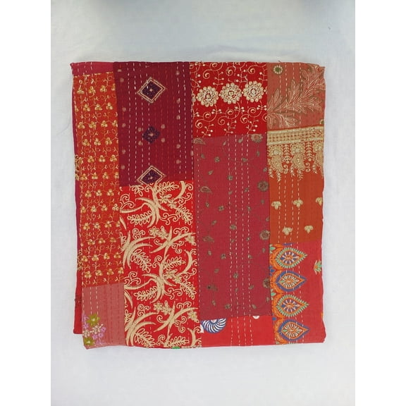 Patchwork Quilt Kantha Quilt Handmade Vintage Quilts Assorted Bedding Throw Blanket Bedspread Quilting Mixed Hippie Quilts AandETextileHouse