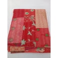 thumbnail image 1 of Patchwork Quilt Kantha Quilt Handmade Vintage Quilts Assorted Bedding Throw Blanket Bedspread Quilting Mixed Hippie Quilts AandETextileHouse, 1 of 4