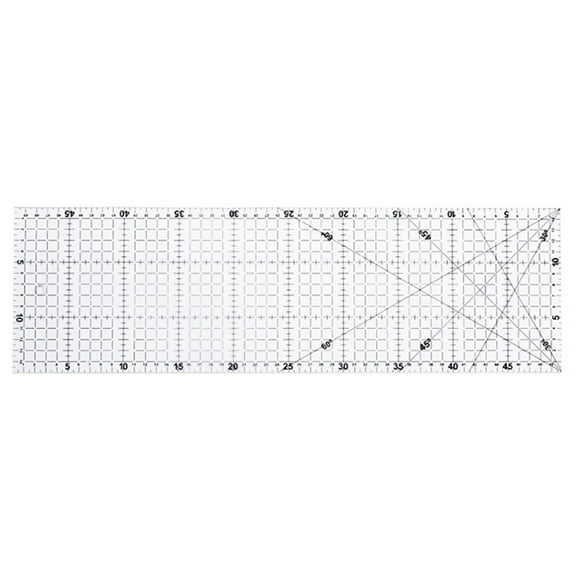 Patchwork Quilting Ruler Acrylic Sewing Template Fabric Cutting Mat Clear Printed Grids Lines for DIY Patchwork Crafting