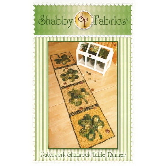 Patchwork Shamrock Table Runner Pattern by Jennifer Bosworth