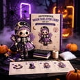 thumbnail image 1 of Patchwork Skeleton Witch DIY Sewing Kit Beginner-Friendly Doll Making Set with Gothic Cute Plush Halloween Craft Activity for Adults Teens Spooky Room Decor Gift, 1 of 5