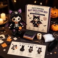 thumbnail image 1 of Patchwork Skeleton Witch DIY Sewing Kit Beginner-Friendly Doll Making Set with Gothic Cute Plush Halloween Craft Activity for Adults Teens Spooky Room Decor Gift, 1 of 5
