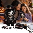 thumbnail image 1 of Patchwork Skeleton Witch Girl DIY Kit, Halloween DIY Patchwork Skeleton Set with 7 Styles Doll Making, Handmade Decor Ornament Gift for Craft Lovers, Beginner Sewing Project (CC6), 1 of 8
