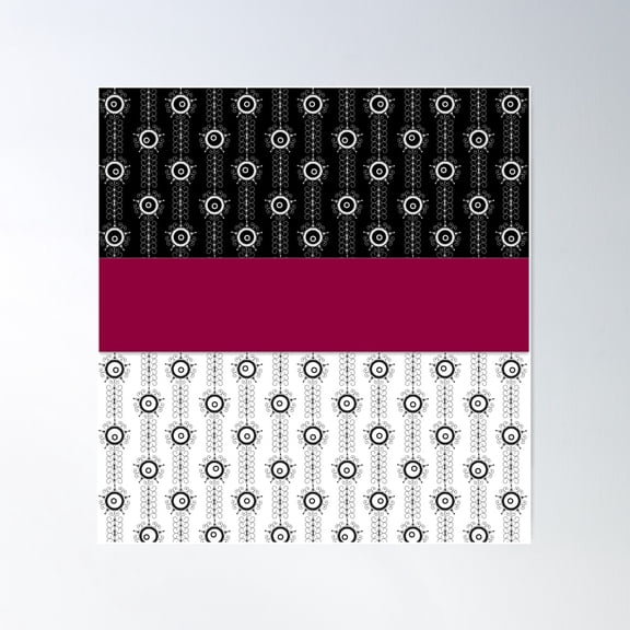 Patchwork , Stripes2 Poster Wall Art, Modern Wall Decor For Living Room Bedroom, 30x30 UNFRAMED