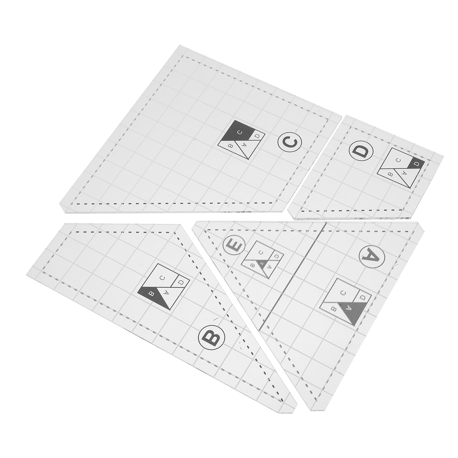 Patchwork Template Multitools Quilting Seam Guide Ruler Templates Sew