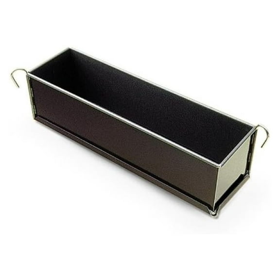Pate Terrine Mold with Hinges, Non-Stick, 3" Wide x 3" High (80mm Wide x 80mm High) - 16" Long