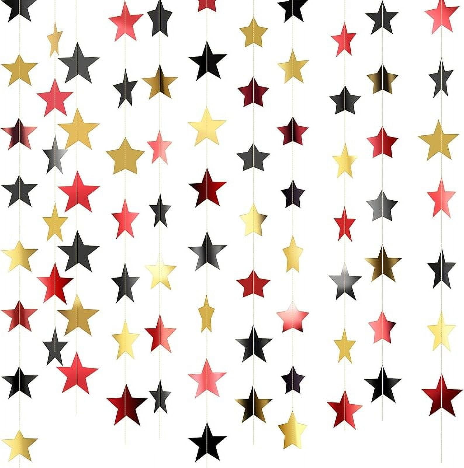 Glitter Star Garland Banner Decoration, 130 Feet Bright Star Hanging