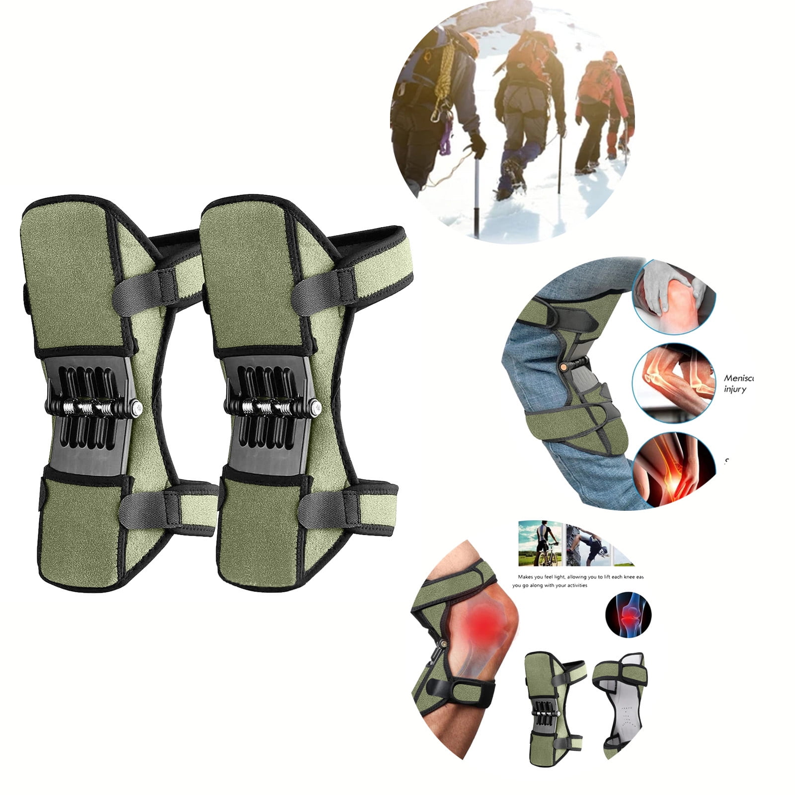 Patella Booster Spring Knee Brace, Suitable for Mountaineering, Squat