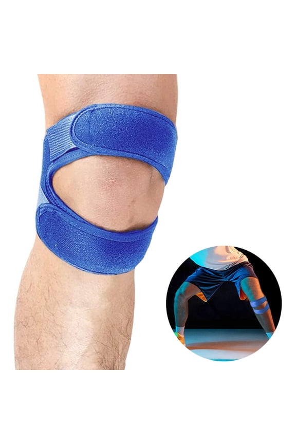 Patella Knee Strap, Adjustable Knee Brace for Men & Women, Knee Joint Pain Prevention & Relief & Patella Stabilizer Support for Running, Riding, Football, Weightlifting.