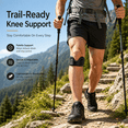thumbnail image 1 of Patella Knee Strap Pair, Adjustable Under Kneecap Support with Secure Hook and Loop Fit, Lightweight Patellar Stabilizer for Running, Hiking, Gym Training, Walking, Cycling, and Exercise, Black, 1 of 9