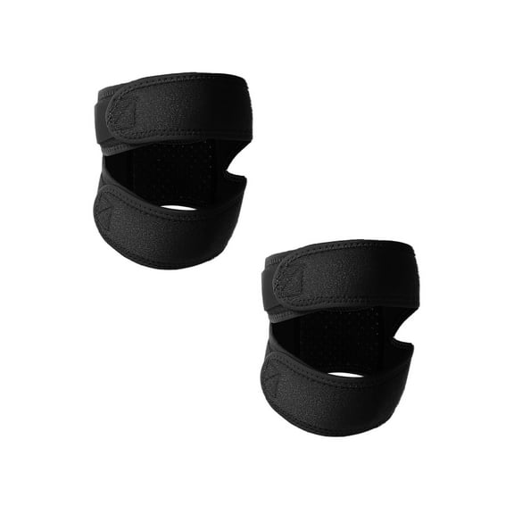 Patella Knee Support Brace with Dual Strap - Adjustable Neoprene Knee Strap for Pain Relief, Arthritis & Sports - Running, Basketball, Tennis, Gym (Men & Women)