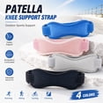 thumbnail image 1 of Patella Tendon Knee Straps,Knee Brace for Women & Men with Extra Straps,Patella Bands for Pain Relief, Osgood Schlatter,Jumper’s Knee,Tendonitis, Running, Basketball,Pink,L, 1 of 5