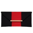 thumbnail image 1 of Patent Color Block Envelop Clutch, 1 of 18