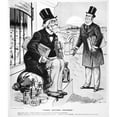thumbnail image 1 of Patent Medicine Cartoon. Namerican Lithograph Cartoon 1898 On The Differences Between Patent Medicine Salesmen And, 1 of 1
