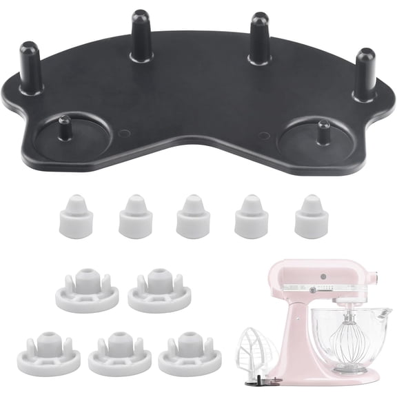 Patent PendingStand Mixer Attachment Holders, Compatible with Kitchenaid Mixer & KitchenAid Flat Beater, Kitchen Accessory Organizer, Accessories for Storing Dough Hooks,Flat & Flex Edge Beater
