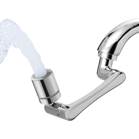 Patented 1080Swivel Faucet-Extender Sink-Aerator - 2-Mode Splash Water Tap Extension, Kitchen Bathroom 360 Rotate Spray Attachment, Multifunctional Universal Robotic Arm -Wash Hand/Hair/Face