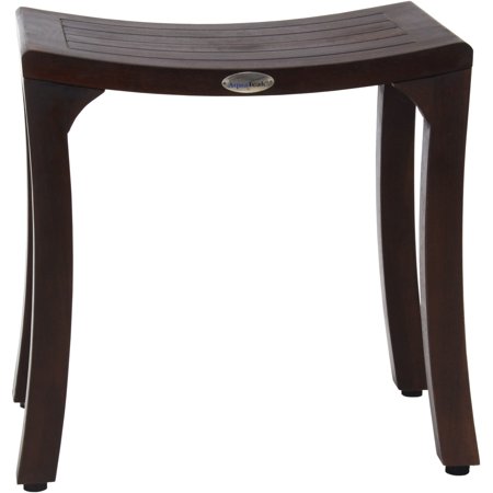 Patented 18" Asia® Curve Mocha Teak Shower Bench
