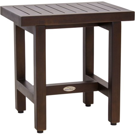 Patented 18" Spa™ Lotus Mocha Teak Shower Bench