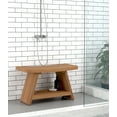 thumbnail image 1 of Patented 30" Asia® Teak Shower Bench with Shelf, 1 of 1