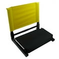thumbnail image 1 of Patented Black Bottom with Gold Back Canvas Stadium Chair Bleacher Seat, 1 of 4