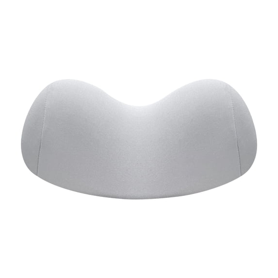 Patented Dual-Layer Cervical Neck Roll Pillow – Massage Nub Top + Firm Memory Foam Base, Ergonomic Support,Cooling Breathable Case – Relieves Neck Pain from Office, Travel & Poor Posture - Gray