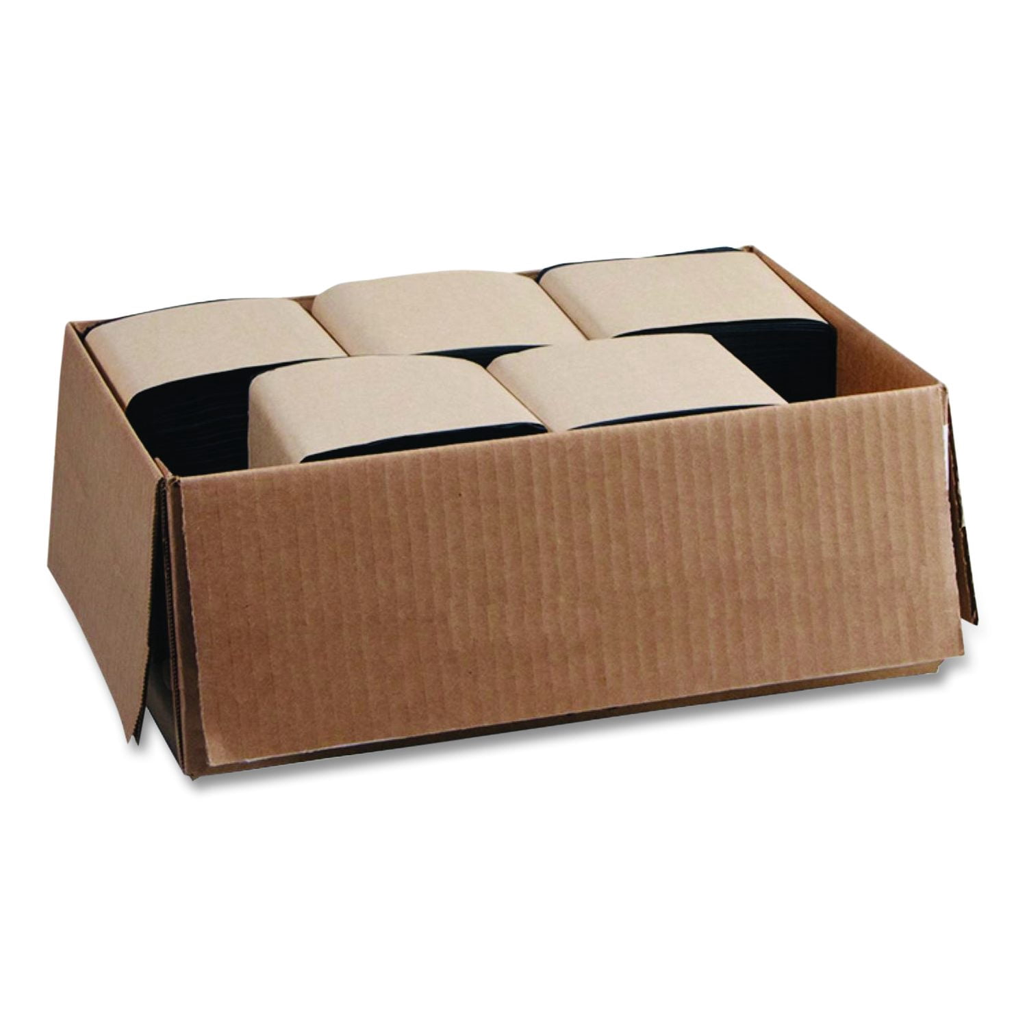 Paterson Beverage Napkins, 2-Ply, 9 x 9, Black, 1,000/Carton