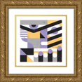 thumbnail image 1 of Paterson, Robert John 26x26 Gold Ornate Wood Framed with Double Matting Museum Art Print Titled - Abstract Face, 1 of 4