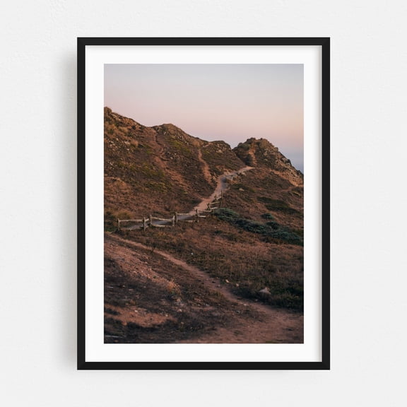 Path, Point Reyes - Point Reyes Station California Photography Black Framed Wall Art Print 30 x 40 inches
