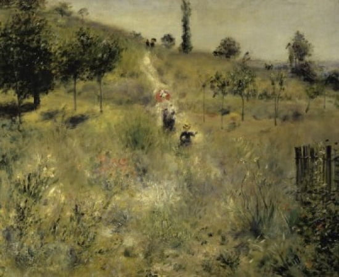 Path Through the Tall Grasses (Chemin Montant dans les Hautes Herbes) 1826-1877 Pierre-Auguste Renoir (1841-1919French) Oil on Canvas Musee dOrsay Paris Canvas Art - Pierre-Auguste Renoir (18 x 24