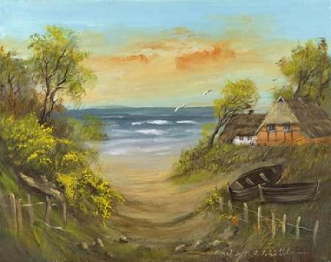 Path to the beach Canvas Art - Katharina Schottler (22 x 28)