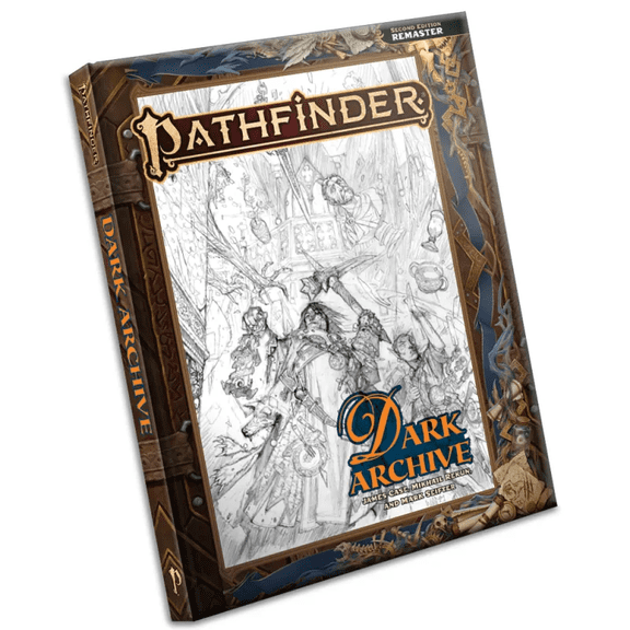 Pathfinder 2E: Dark Archive Remastered Sketch Cover