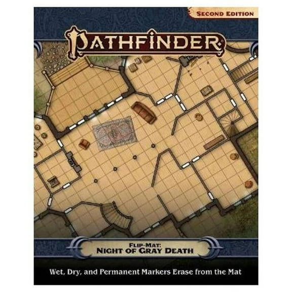 Pathfinder 2nd Edition Flip-Mat-Night of the Gray Death Role Playing Games Accessories